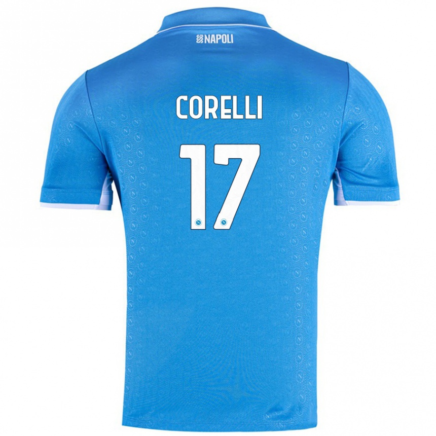 Niño Fútbol Camiseta Alice Corelli #17 Azul Cielo 1ª Equipación 2024/25