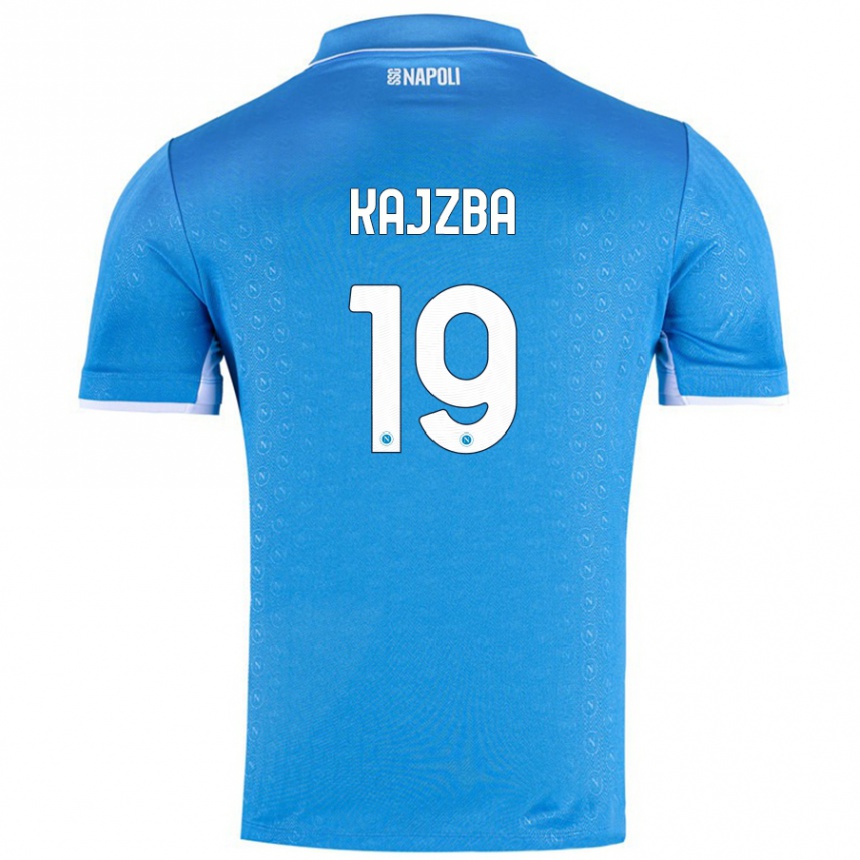 Niño Fútbol Camiseta Nina Kajzba #19 Azul Cielo 1ª Equipación 2024/25