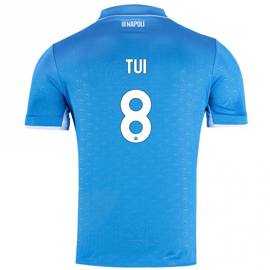 Niño Fútbol Camiseta Sara Tui #8 Azul Cielo 1ª Equipación 2024/25