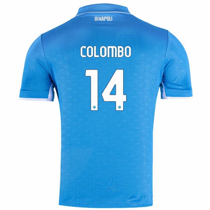 Niño Fútbol Camiseta Sofia Colombo #14 Azul Cielo 1ª Equipación 2024/25