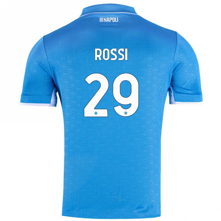 Niño Fútbol Camiseta Francesco Rossi #29 Azul Cielo 1ª Equipación 2024/25