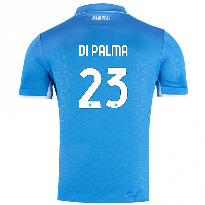 Niño Fútbol Camiseta Manuel Di Palma #23 Azul Cielo 1ª Equipación 2024/25