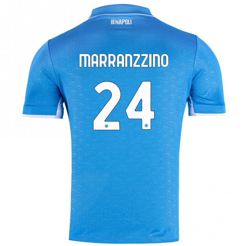 Niño Fútbol Camiseta Pasquale Marranzzino #24 Azul Cielo 1ª Equipación 2024/25