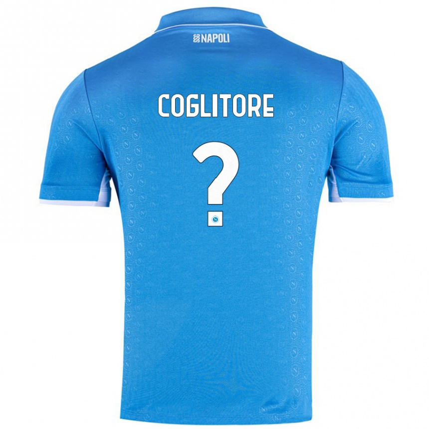 Niño Fútbol Camiseta Matteo Coglitore #0 Azul Cielo 1ª Equipación 2024/25