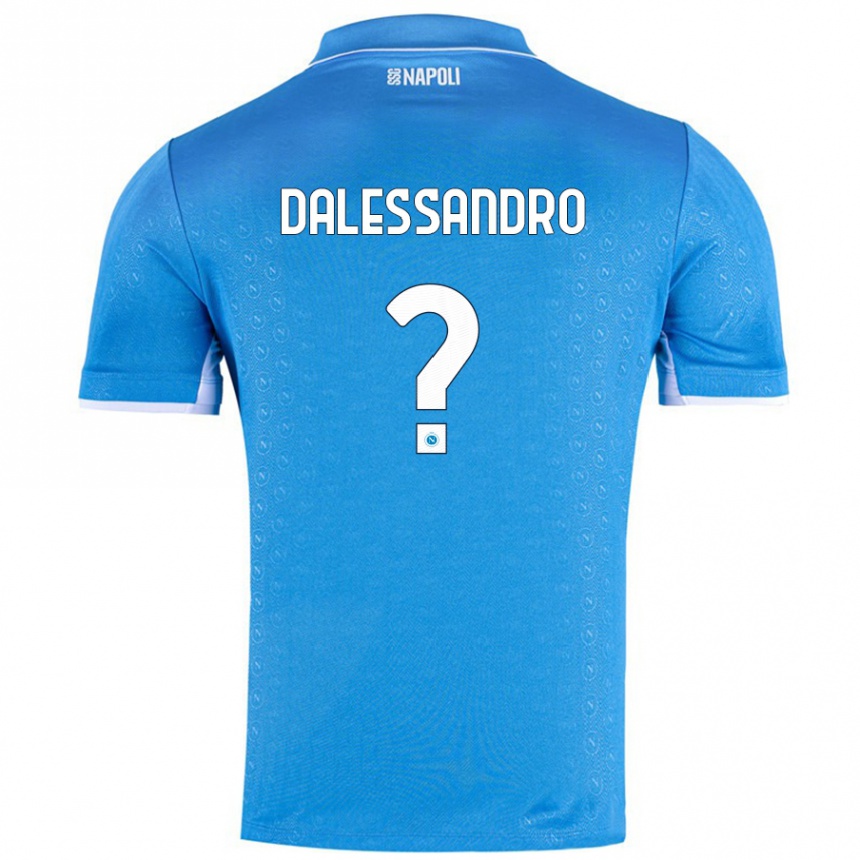 Niño Fútbol Camiseta Nicola Dalessandro #0 Azul Cielo 1ª Equipación 2024/25