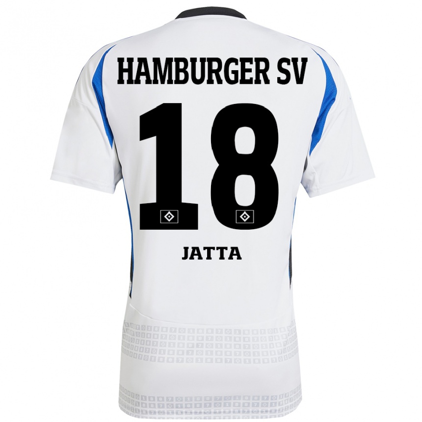 Niño Fútbol Camiseta Bakery Jatta #18 Blanco Azul 1ª Equipación 2024/25