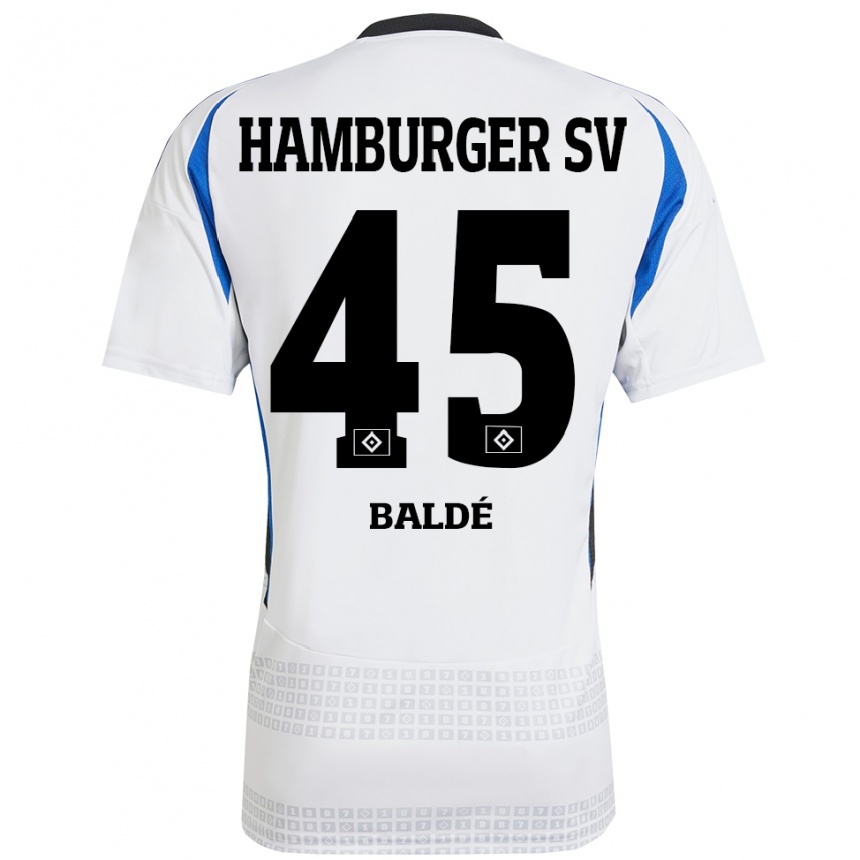 Niño Fútbol Camiseta Fabio Baldé #45 Blanco Azul 1ª Equipación 2024/25