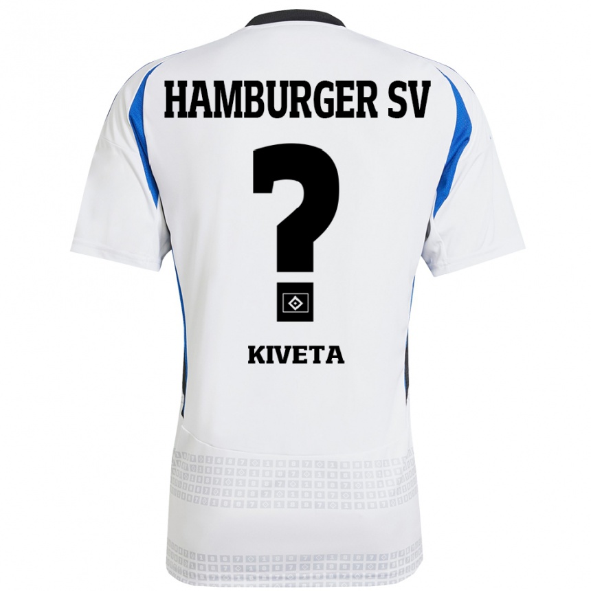 Niño Fútbol Camiseta Glory Kiveta #0 Blanco Azul 1ª Equipación 2024/25