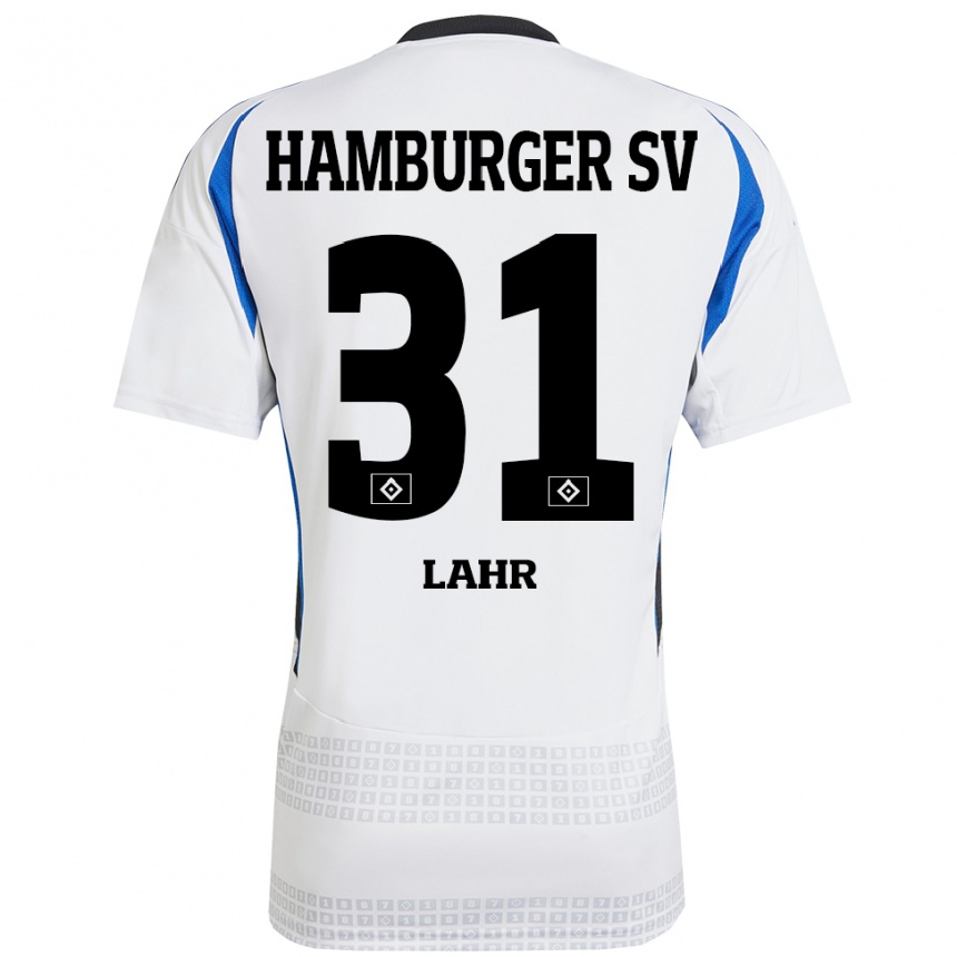 Niño Fútbol Camiseta Jobina Lahr #31 Blanco Azul 1ª Equipación 2024/25