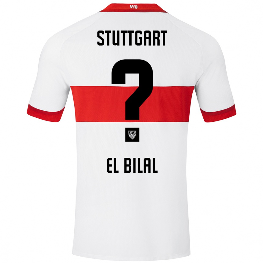 Niño Fútbol Camiseta El Bilal Touré #0 Blanco Rojo 1ª Equipación 2024/25