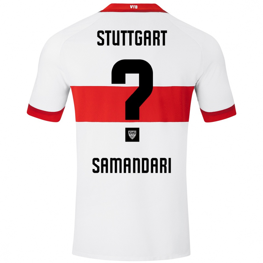 Niño Fútbol Camiseta Sohrab Samandari #0 Blanco Rojo 1ª Equipación 2024/25