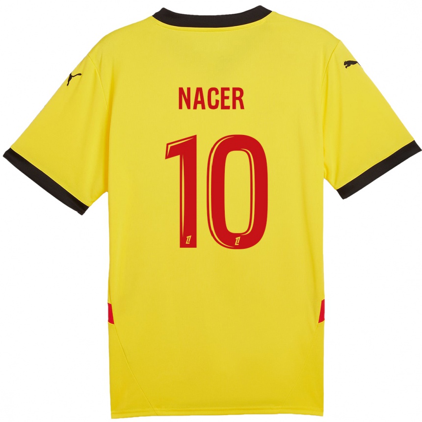 Niño Fútbol Camiseta Myriem Nacer #10 Amarillo Rojo 1ª Equipación 2024/25