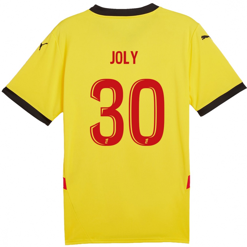 Niño Fútbol Camiseta Blandine Joly #30 Amarillo Rojo 1ª Equipación 2024/25