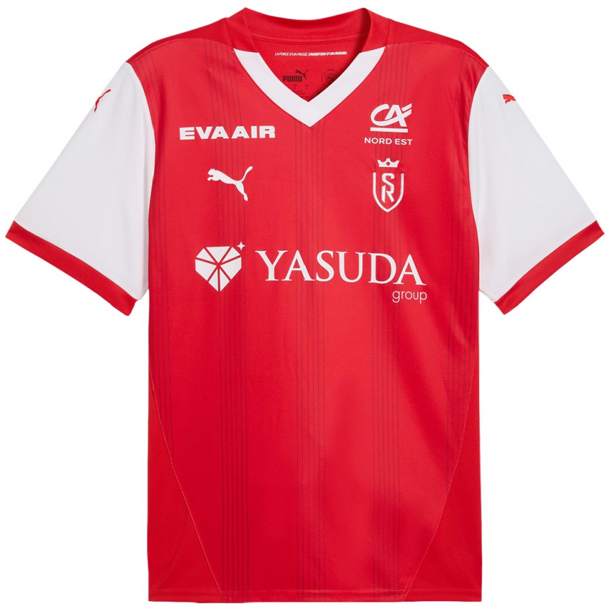 Niño Fútbol Camiseta Valentin Atangana Edoa #6 Rojo Blanco 1ª Equipación 2024/25