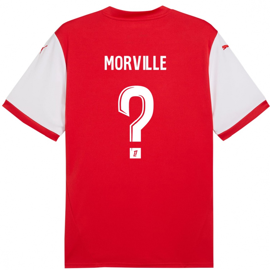 Niño Fútbol Camiseta Matisse Morville #0 Rojo Blanco 1ª Equipación 2024/25