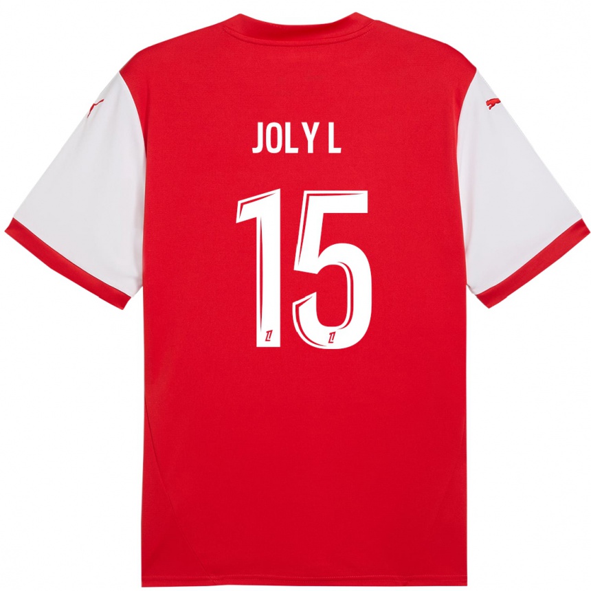 Niño Fútbol Camiseta Lou Ann Joly #15 Rojo Blanco 1ª Equipación 2024/25