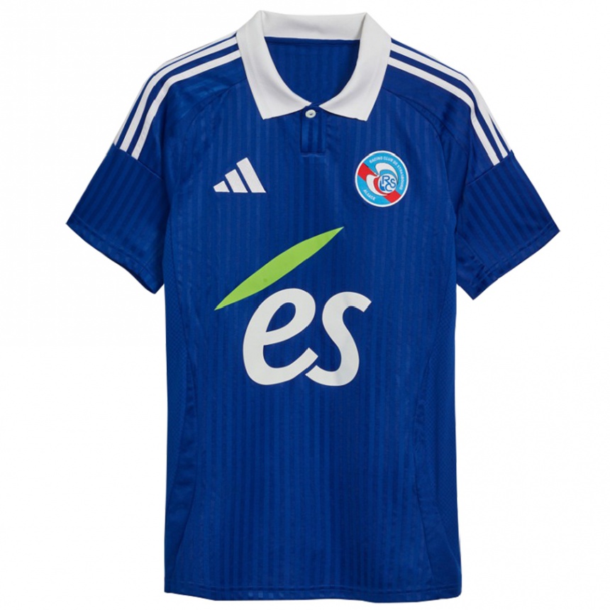 Niño Fútbol Camiseta Jilva Vangwa #0 Azul Blanco 1ª Equipación 2024/25