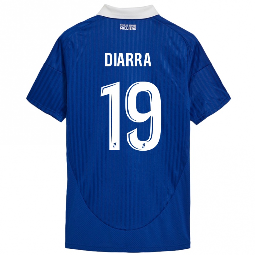 Niño Fútbol Camiseta Habib Diarra #19 Azul Blanco 1ª Equipación 2024/25