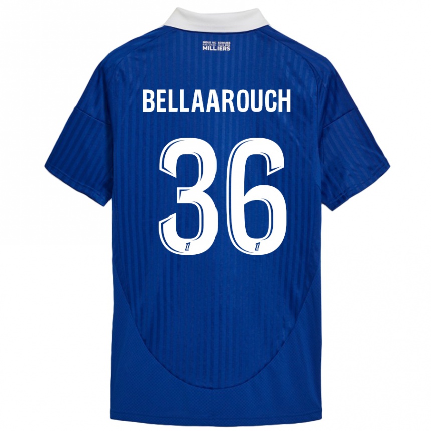 Niño Fútbol Camiseta Alaa Bellaarouch #36 Azul Blanco 1ª Equipación 2024/25