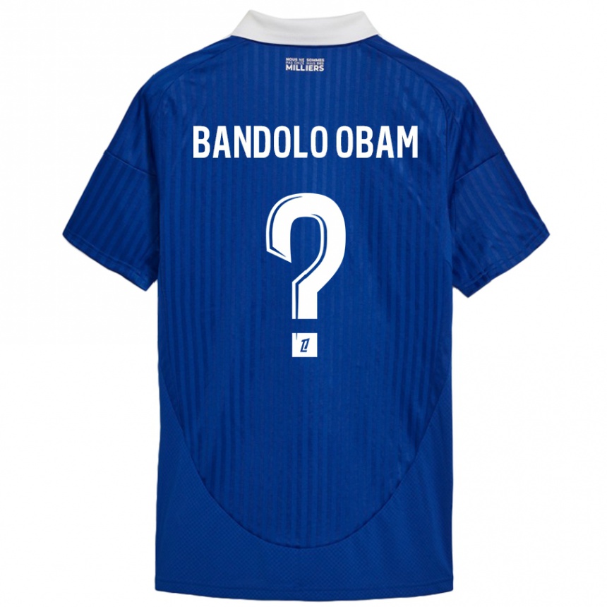 Niño Fútbol Camiseta Randy Bandolo Obam #0 Azul Blanco 1ª Equipación 2024/25