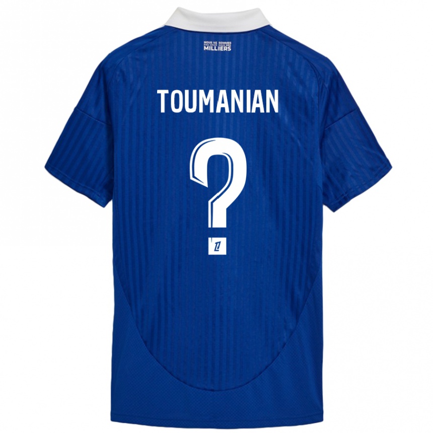 Niño Fútbol Camiseta Anthony Toumanian #0 Azul Blanco 1ª Equipación 2024/25