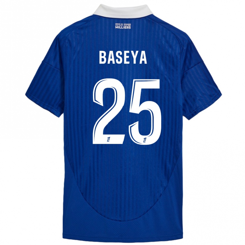 Niño Fútbol Camiseta Steven Baseya #25 Azul Blanco 1ª Equipación 2024/25