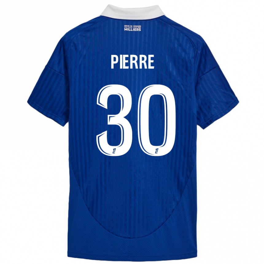 Niño Fútbol Camiseta Alexandre Pierre #30 Azul Blanco 1ª Equipación 2024/25