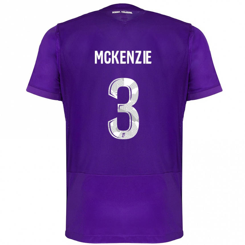 Niño Fútbol Camiseta Mark Mckenzie #3 Morado Blanco 1ª Equipación 2024/25