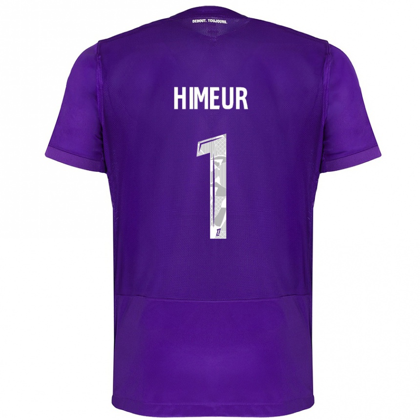 Niño Fútbol Camiseta Thomas Himeur #1 Morado Blanco 1ª Equipación 2024/25