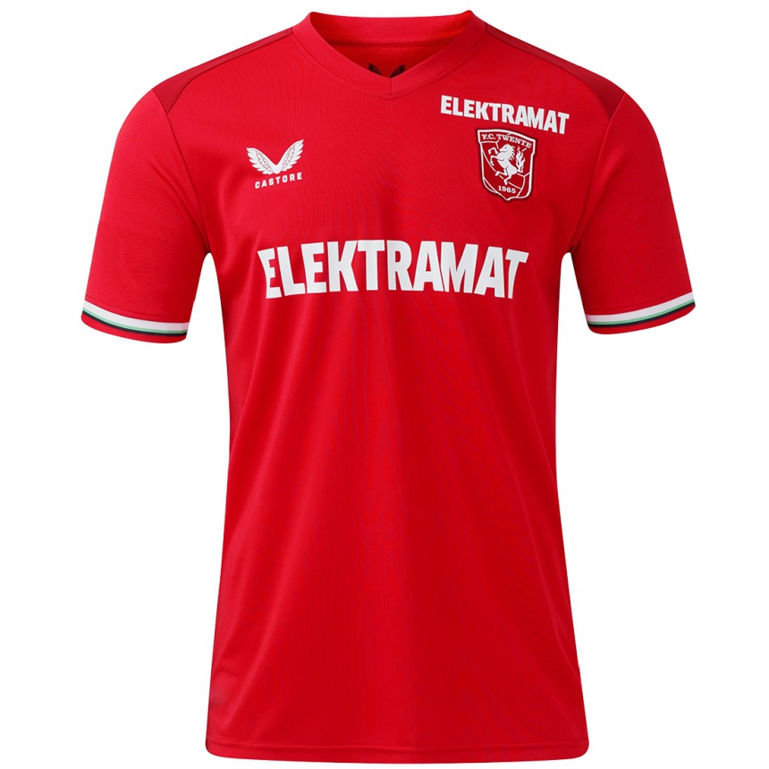 Niño Fútbol Camiseta Jaimy Ravensbergen #9 Rojo Blanco 1ª Equipación 2024/25