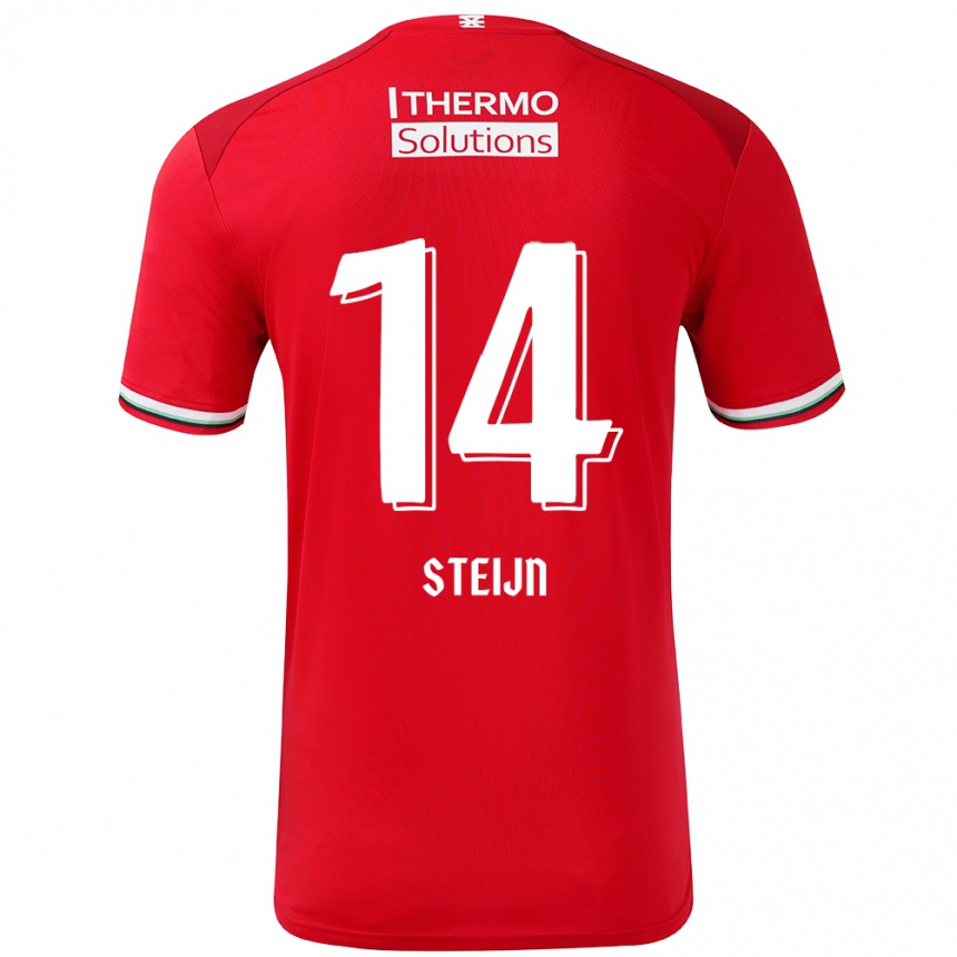 Niño Fútbol Camiseta Sem Steijn #14 Rojo Blanco 1ª Equipación 2024/25