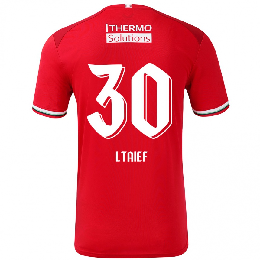 Niño Fútbol Camiseta Sayfallah Ltaief #30 Rojo Blanco 1ª Equipación 2024/25