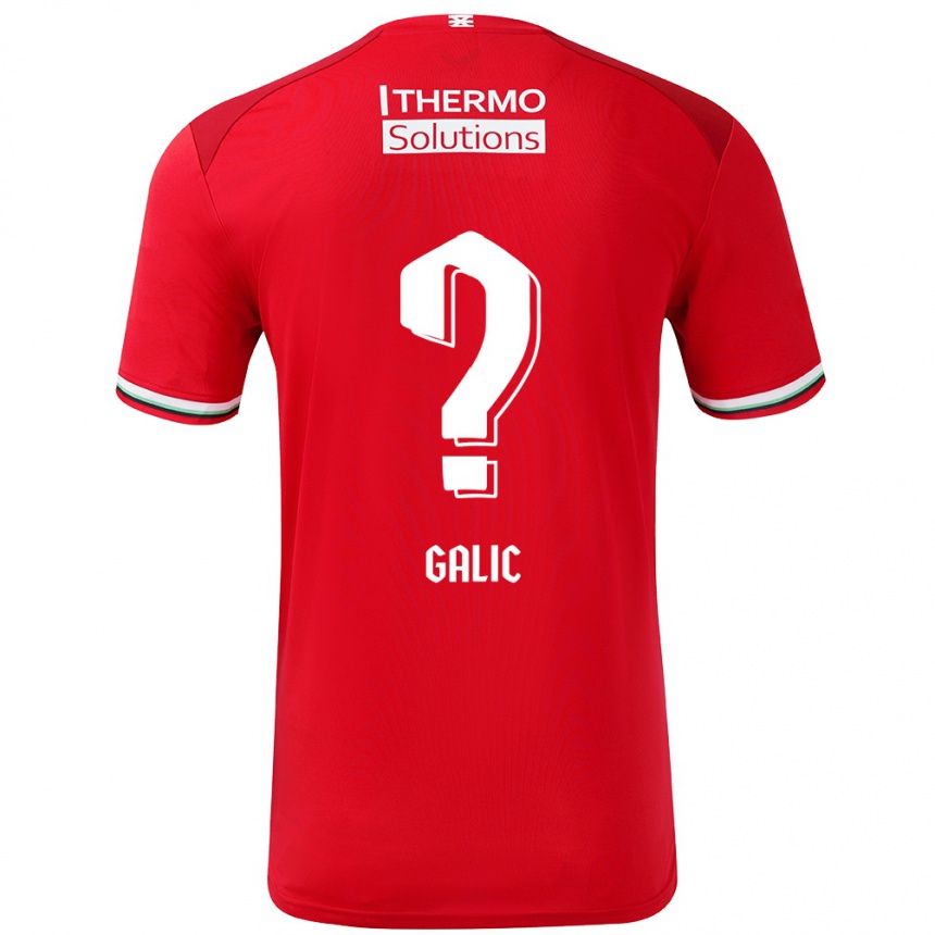 Niño Fútbol Camiseta Daniela Galic #0 Rojo Blanco 1ª Equipación 2024/25