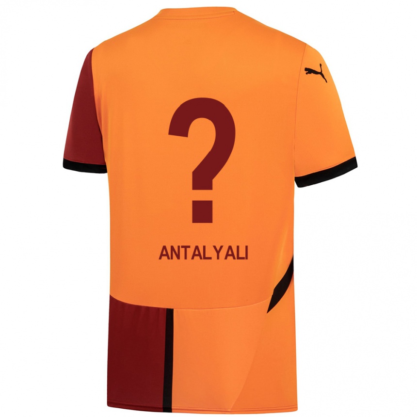 Niño Fútbol Camiseta Taylan Antalyalı #0 Amarillo Rojo 1ª Equipación 2024/25