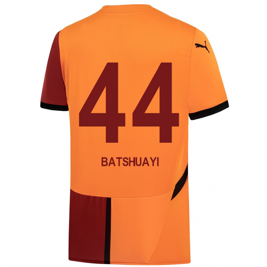 Niño Fútbol Camiseta Michy Batshuayi #44 Amarillo Rojo 1ª Equipación 2024/25