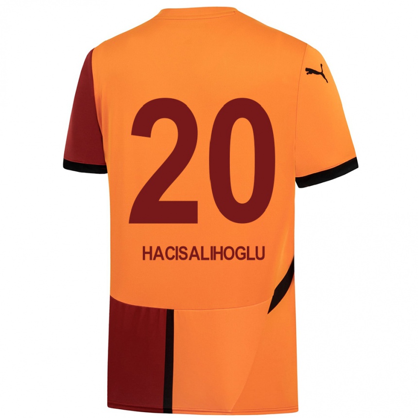 Niño Fútbol Camiseta Arda Hacisalihoglu #20 Amarillo Rojo 1ª Equipación 2024/25