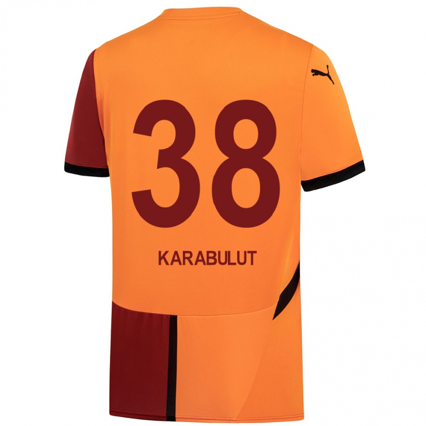 Niño Fútbol Camiseta Arzu Karabulut #38 Amarillo Rojo 1ª Equipación 2024/25