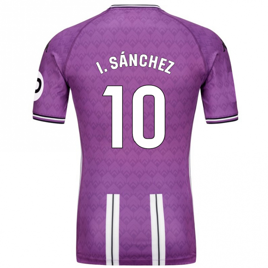 Niño Fútbol Camiseta Iván Sánchez #10 Púrpura Blanco 1ª Equipación 2024/25