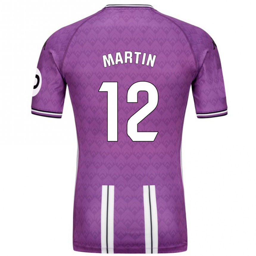 Niño Fútbol Camiseta Mario Martin #12 Púrpura Blanco 1ª Equipación 2024/25