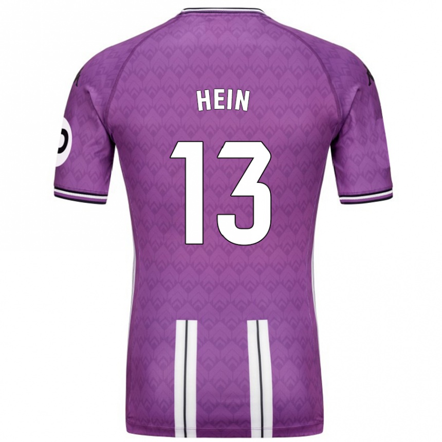 Niño Fútbol Camiseta Karl Hein #13 Púrpura Blanco 1ª Equipación 2024/25