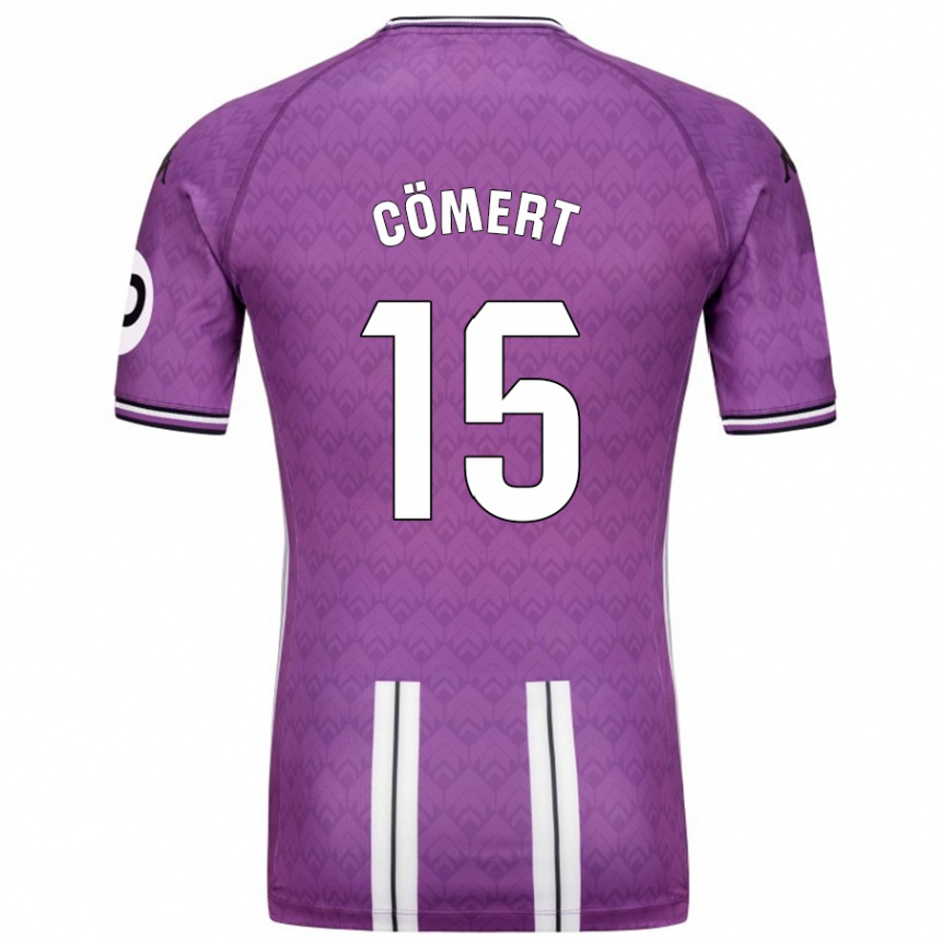 Niño Fútbol Camiseta Eray Cömert #15 Púrpura Blanco 1ª Equipación 2024/25