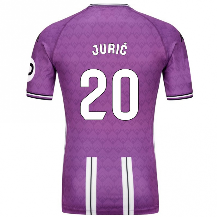 Niño Fútbol Camiseta Stanko Juric #20 Púrpura Blanco 1ª Equipación 2024/25