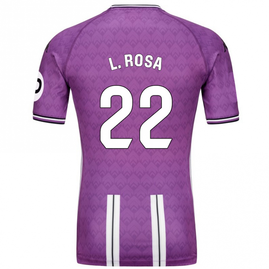 Niño Fútbol Camiseta Lucas Rosa #22 Púrpura Blanco 1ª Equipación 2024/25