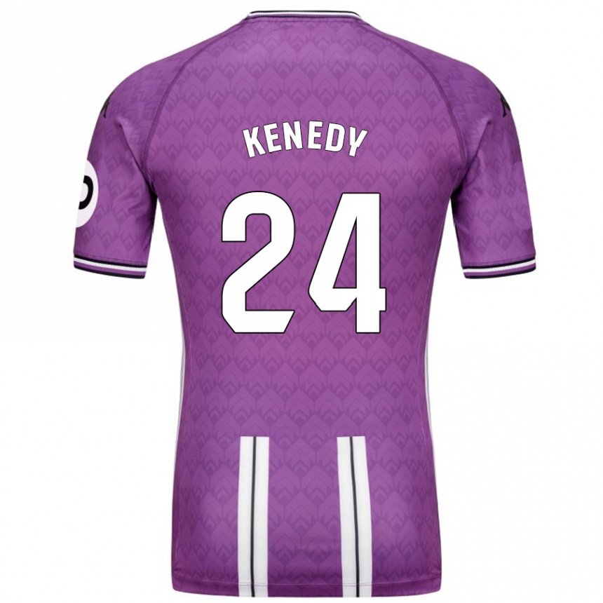 Niño Fútbol Camiseta Kenedy #24 Púrpura Blanco 1ª Equipación 2024/25