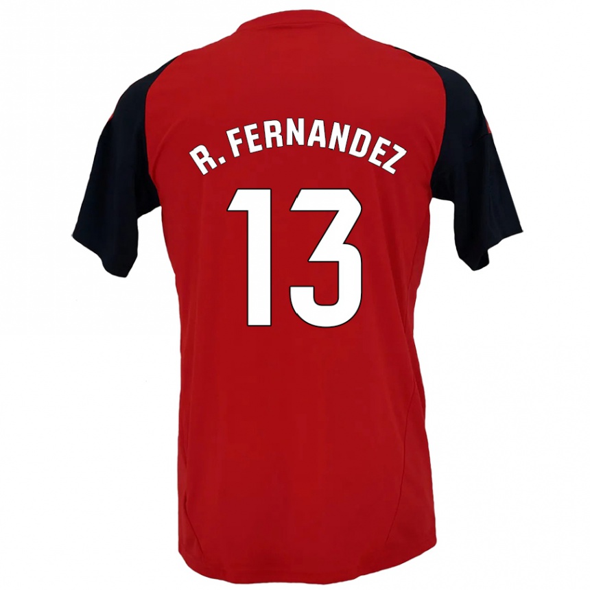 Niño Fútbol Camiseta Raúl Fernández #13 Rojo Negro 1ª Equipación 2024/25