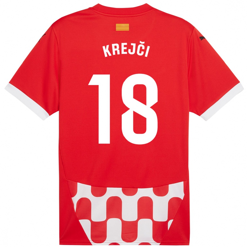 Niño Fútbol Camiseta Ladislav Krejci #18 Rojo Blanco 1ª Equipación 2024/25