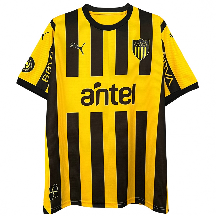 Niño Fútbol Camiseta Nahuel Herrera #34 Amarillo Negro 1ª Equipación 2024/25