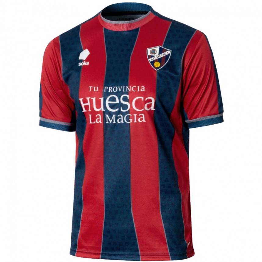 Niño Fútbol Camiseta Su Nombre #0 Rojo Azul 1ª Equipación 2024/25