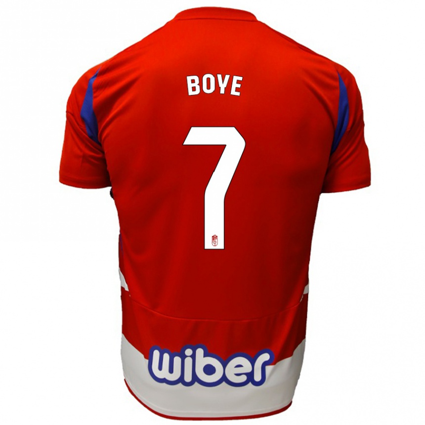 Niño Fútbol Camiseta Lucas Boyé #7 Rojo Blanco Azul 1ª Equipación 2024/25