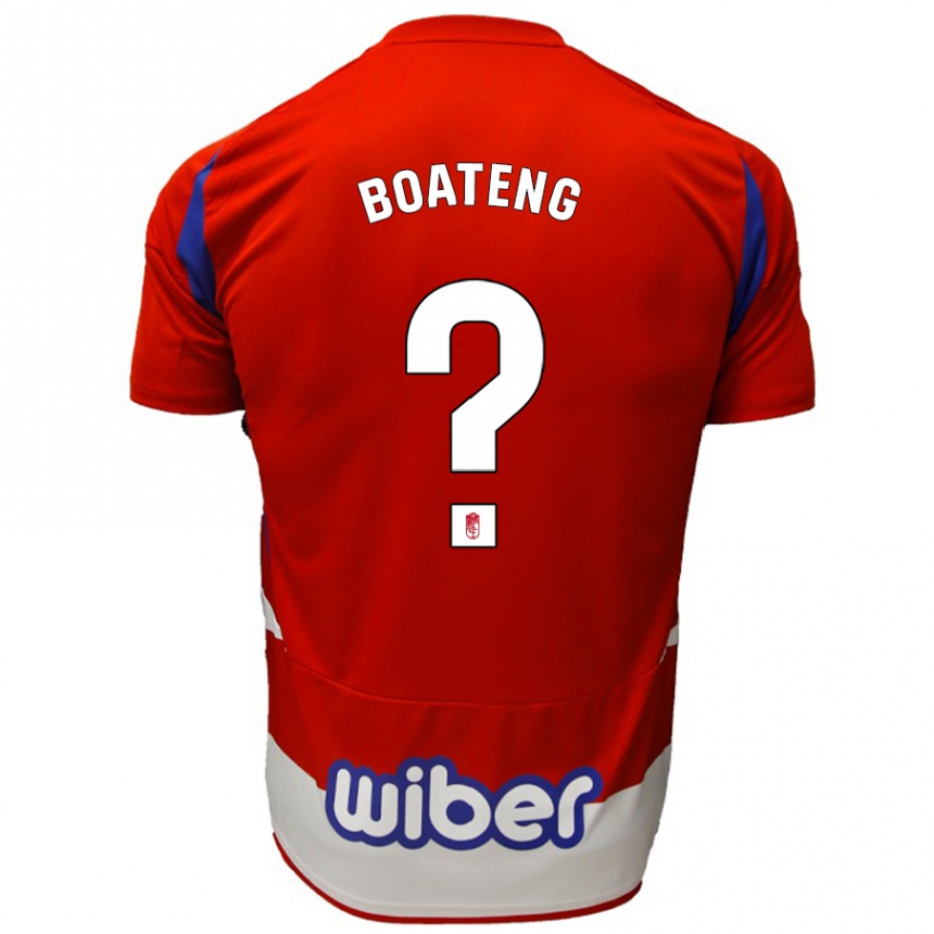 Niño Fútbol Camiseta Robin Boateng #0 Rojo Blanco Azul 1ª Equipación 2024/25